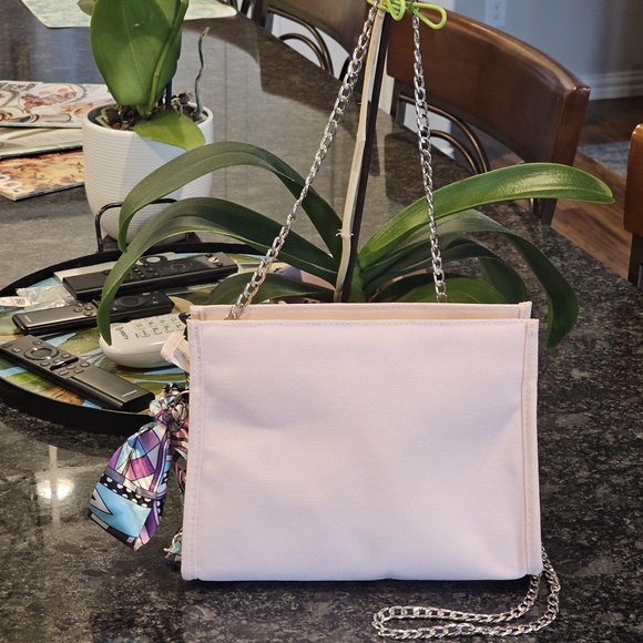 Christian Dior Signature "CD" Clutch w/Crossbody Chain, Twilly, & Charms Added - Picture 7 of 17